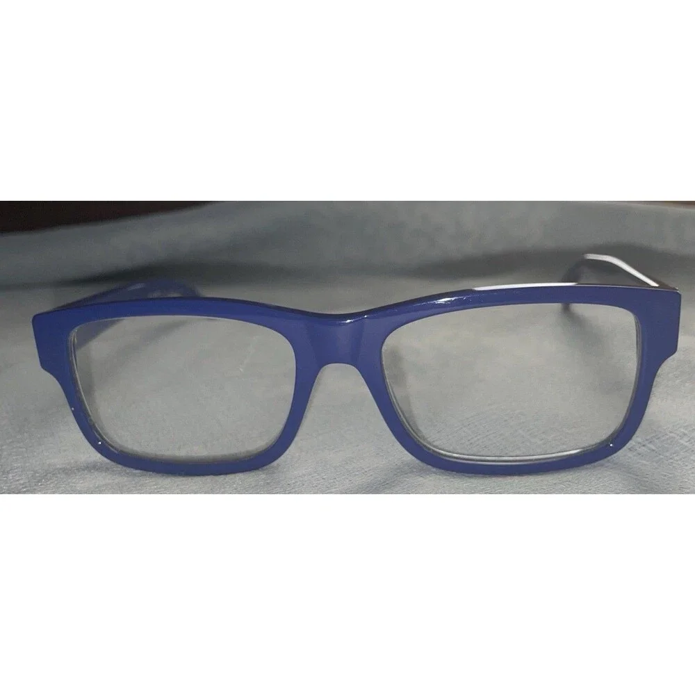 GUCCI GG1141O 002 Blue  Gold Trim 56mm Eyeglass Frames  /Sunglass Frames Only